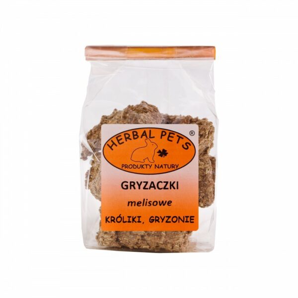 HERBAL PETS Gryzaczki melisowe dla królików i gryzoni 140g