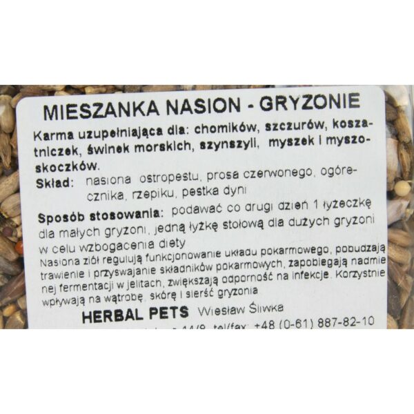 HERBAL PETS Mieszanka nasion dla gryzoni 150g