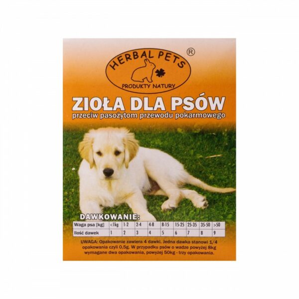 HERBAL PETS Zioła przeciw pasożytom dla psa 2g