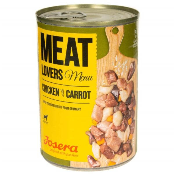 Josera MEAT LOVERS Menu Chicken Carrot 400g