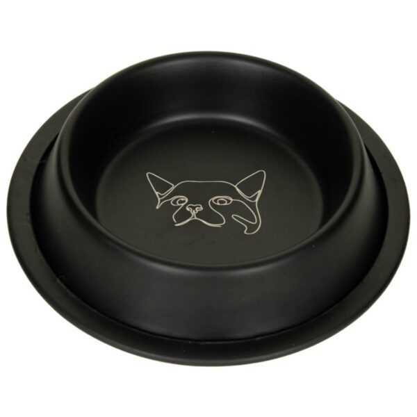 MISKA METALOWA na gumie LASER CAT 0,24L