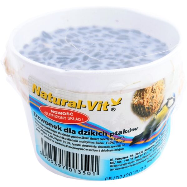 NATURAL-VIT Dzwonek tłuszczowy dla ptaków zimujących 300g