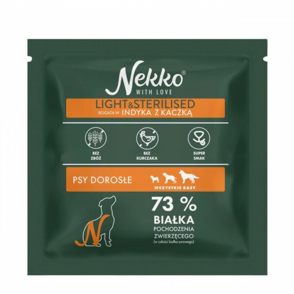 NEKKO Adult Light&Sterilised Indyk Kaczka 70g