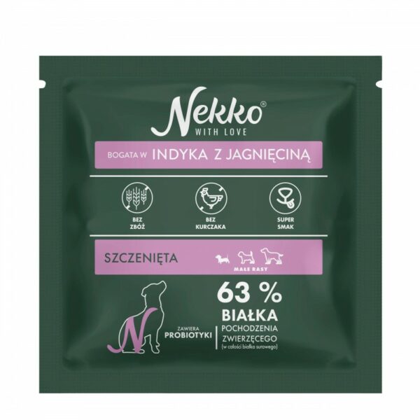 NEKKO Puppy małe rasy Indyk Jagnięcina 70g
