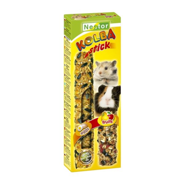 Nestor Kolba dla gryzoni 2w1 Jajeczna + Owocowa 2szt
