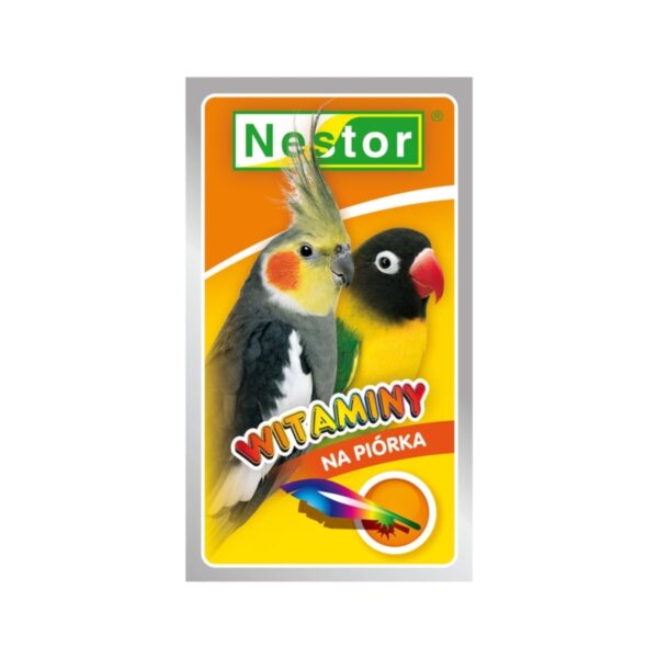 Nestor Witaminy dla średniej papugi Piórka 20g