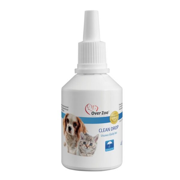 Over Zoo CLEAN DROP Krople usuwające ślady łez 40ml