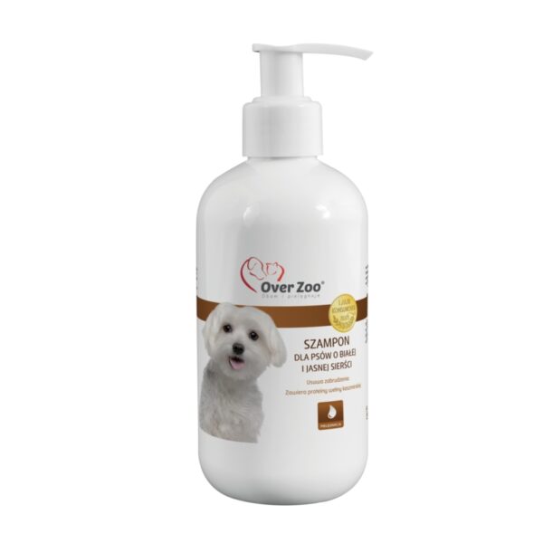 Over Zoo SZAMPON dla psa Jasna Biała sierść 250ml