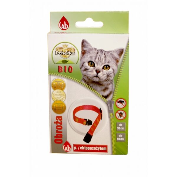 PCHEŁKA Obroża BIO przeciw pchłom i kleszczom dla kota 30cm