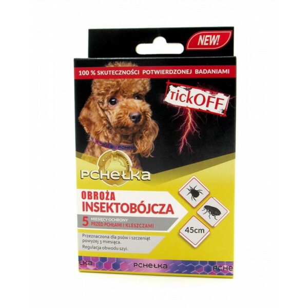 PCHEŁKA TICK OFF Obroża insektobójcza dla psa 45cm