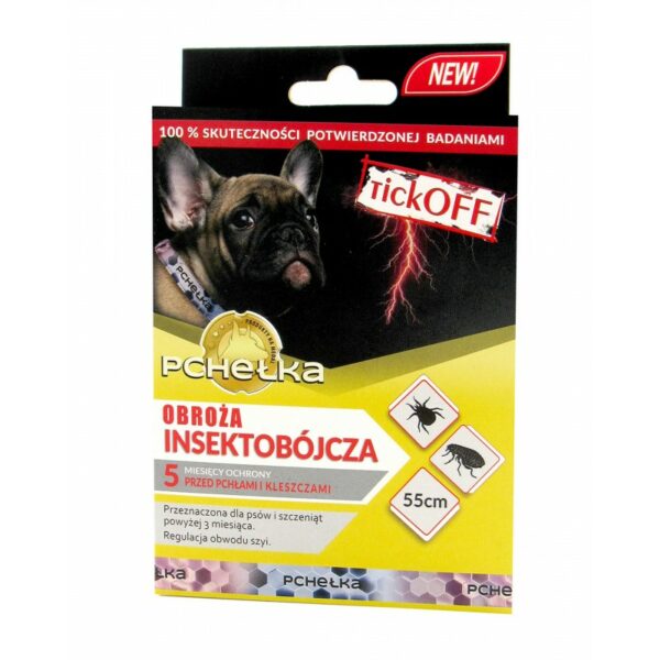 PCHEŁKA TICK OFF Obroża insektobójcza dla psa 55cm