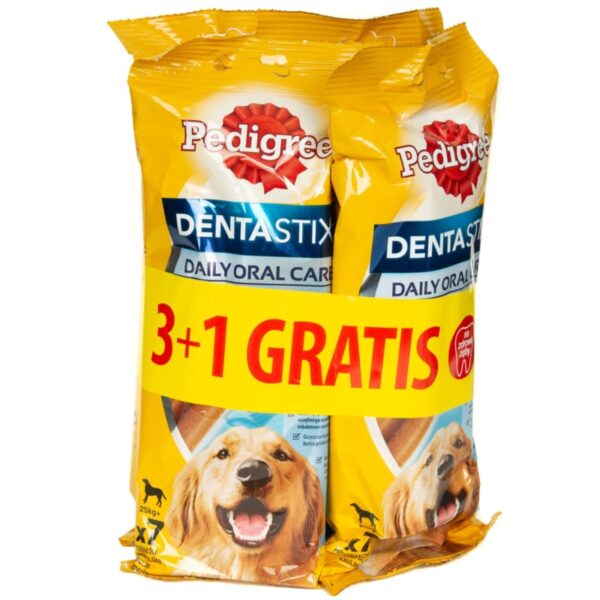 PEDIGREE przysmak DentaStix DUŻE RASY 270g 3+1 gratis
