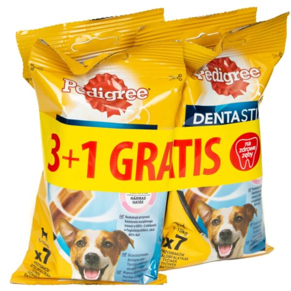 PEDIGREE przysmak DentaStix MAŁE RASY 110g 3+1 gratis