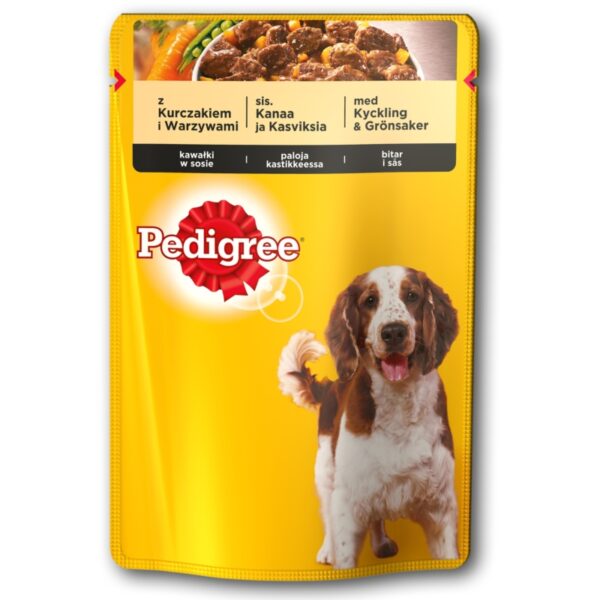 PEDIGREE saszetka ADULT z kurczakiem i warzywami w sosie 100g