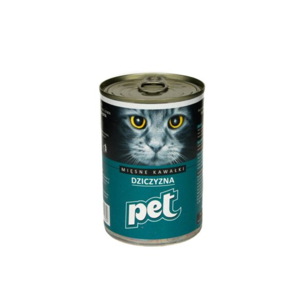 PET mięsne kawałki z DZICZYZNĄ 410g