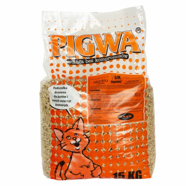PIGWA DRZEWNA podściółka dla zwierząt 15kg
