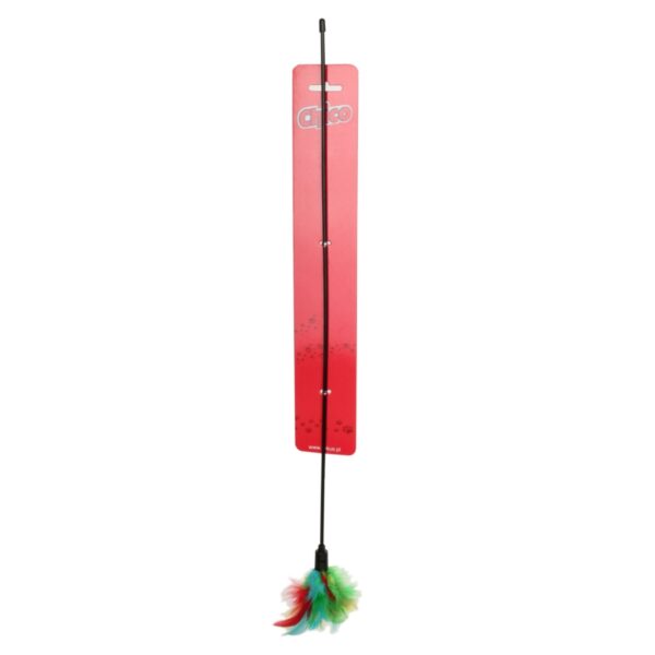 Piórka na patyku dla kota 50cm