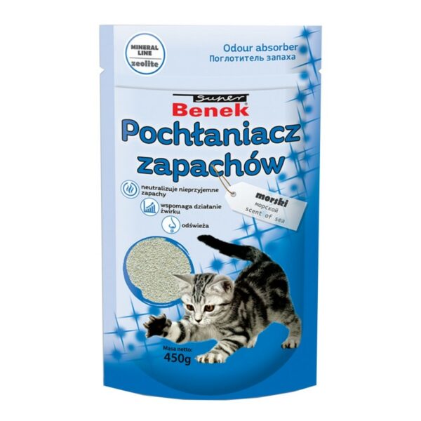POCHŁANIACZ zapachów do kuwet MORSKI 450g