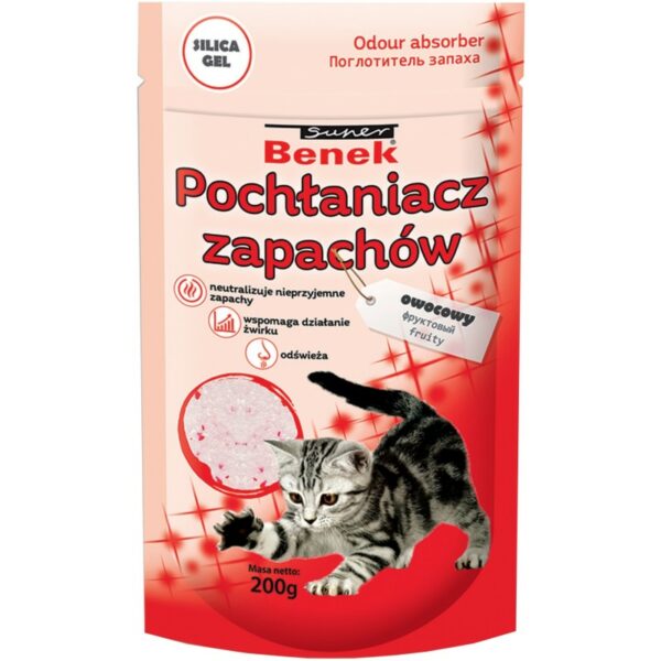 POCHŁANIACZ zapachów do kuwet OWOCOWY 200g