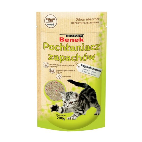 POCHŁANIACZ zapachów do kuwet ZAPACH TRAWY 200g