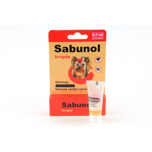 Sabunol krople dla psa 0,7ml do 5kg