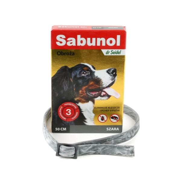 Sabunol obroża dla psa Szara 50cm