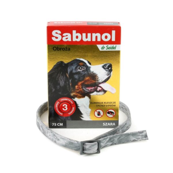 Sabunol obroża dla psa Szara 75cm