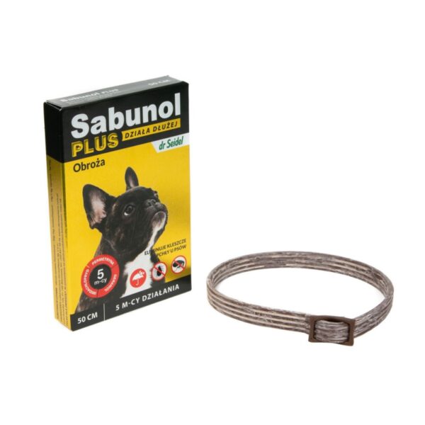 Sabunol Plus obroża dla psa Brązowa 50cm