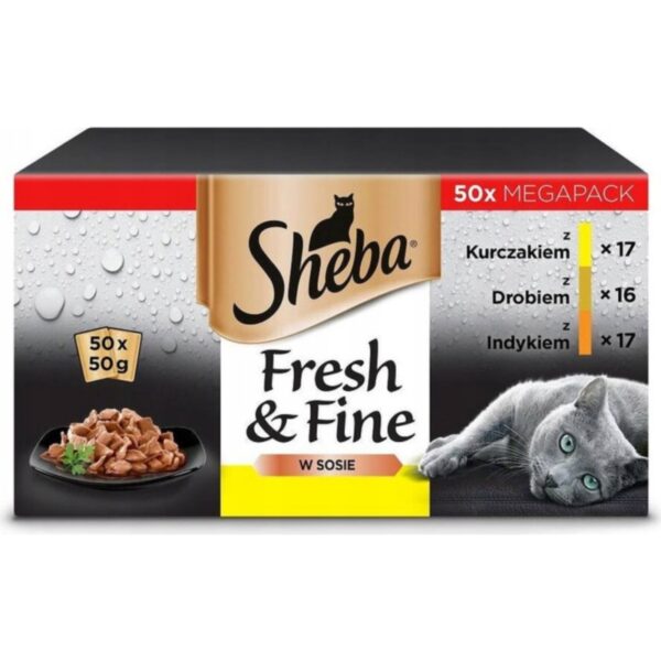 SHEBA Drobiowe Smaki 50x50g
