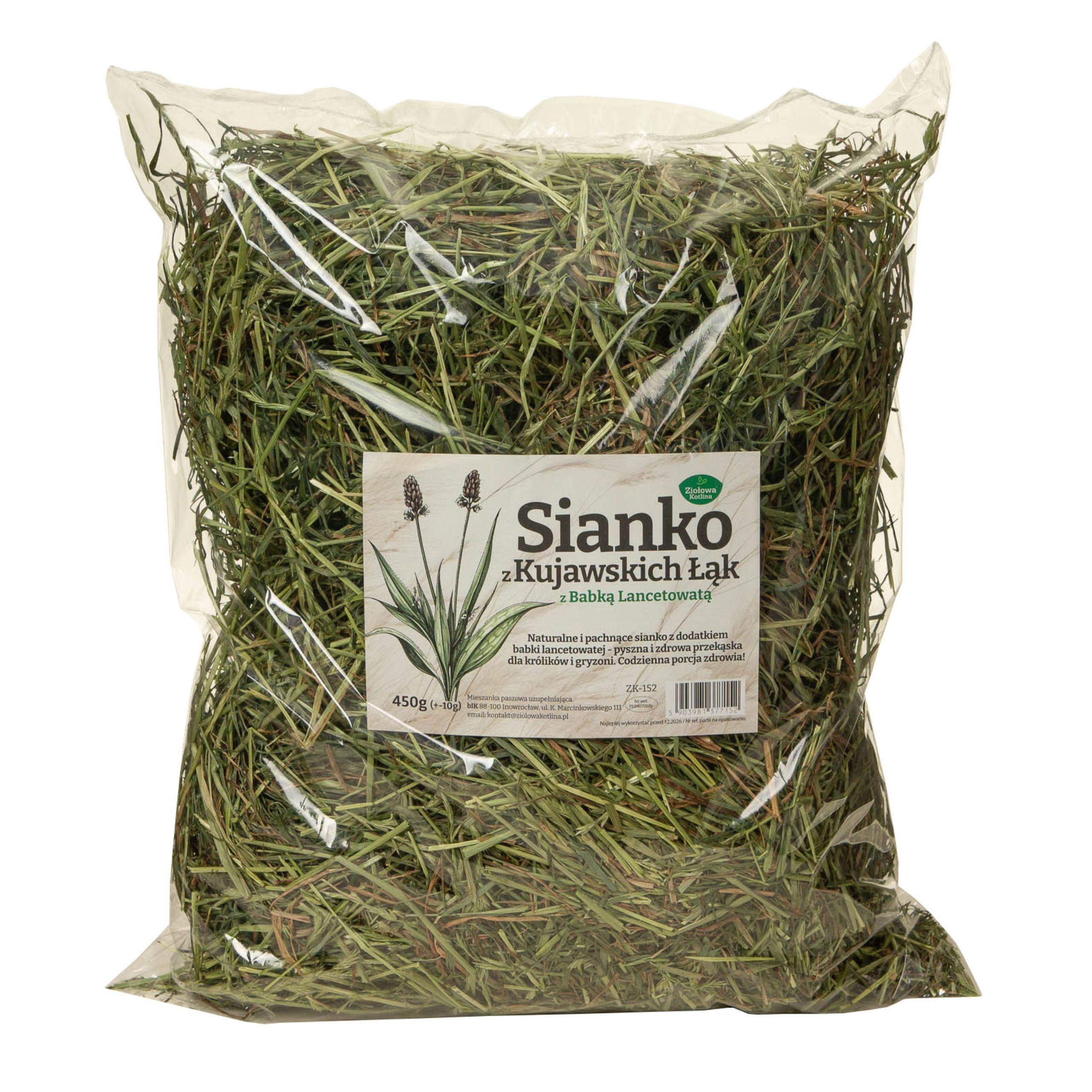 ZIOŁOWA KOTLINA Sianko z babką lancetowatą 450g