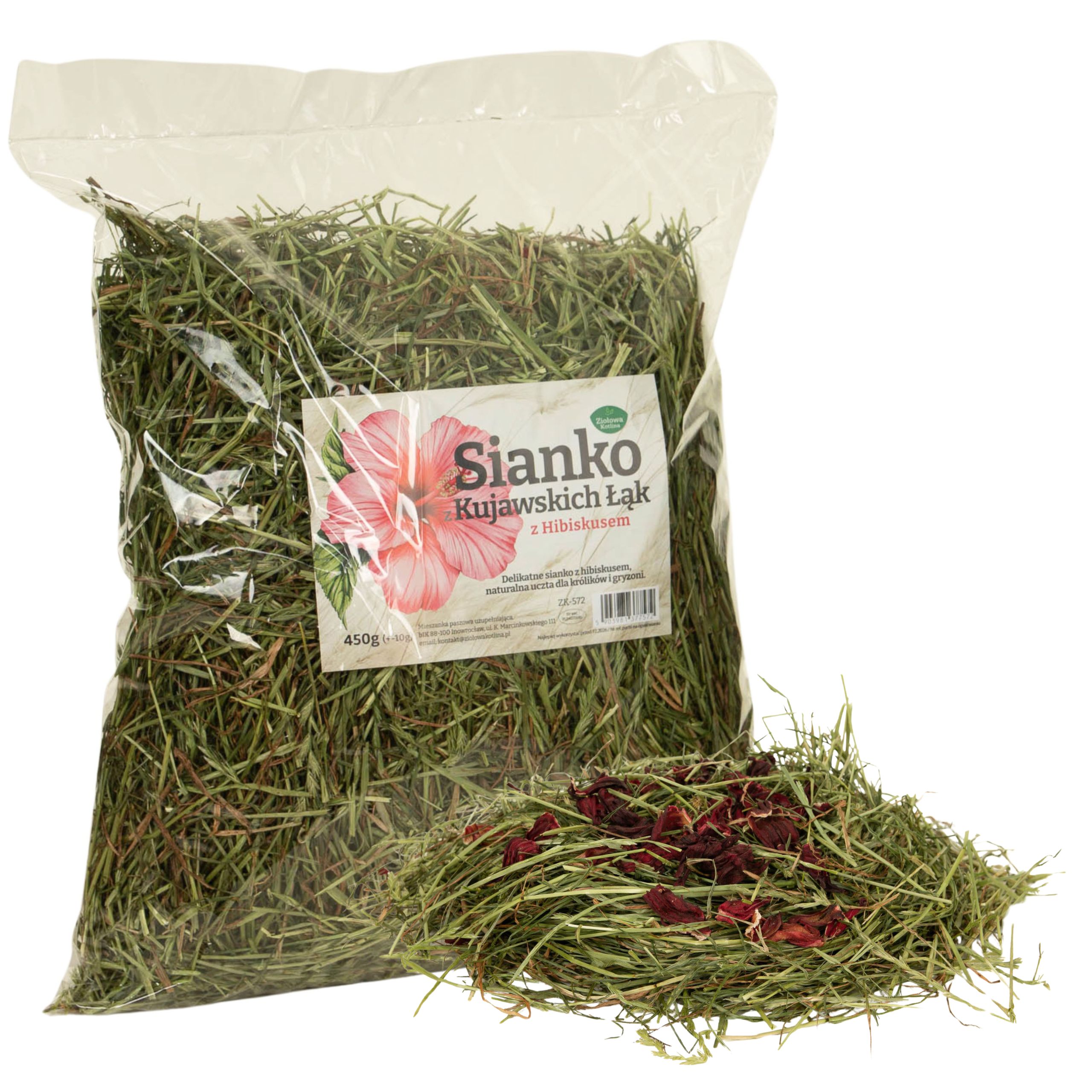 ZIOŁOWA KOTLINA Sianko z hibiskusem 450g