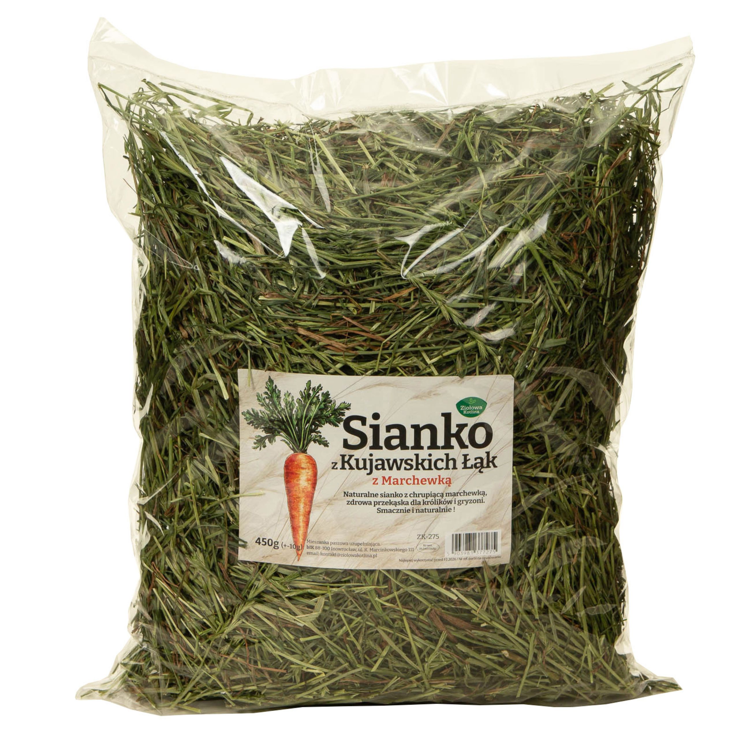 ZIOŁOWA KOTLINA Sianko z marchewką 450g