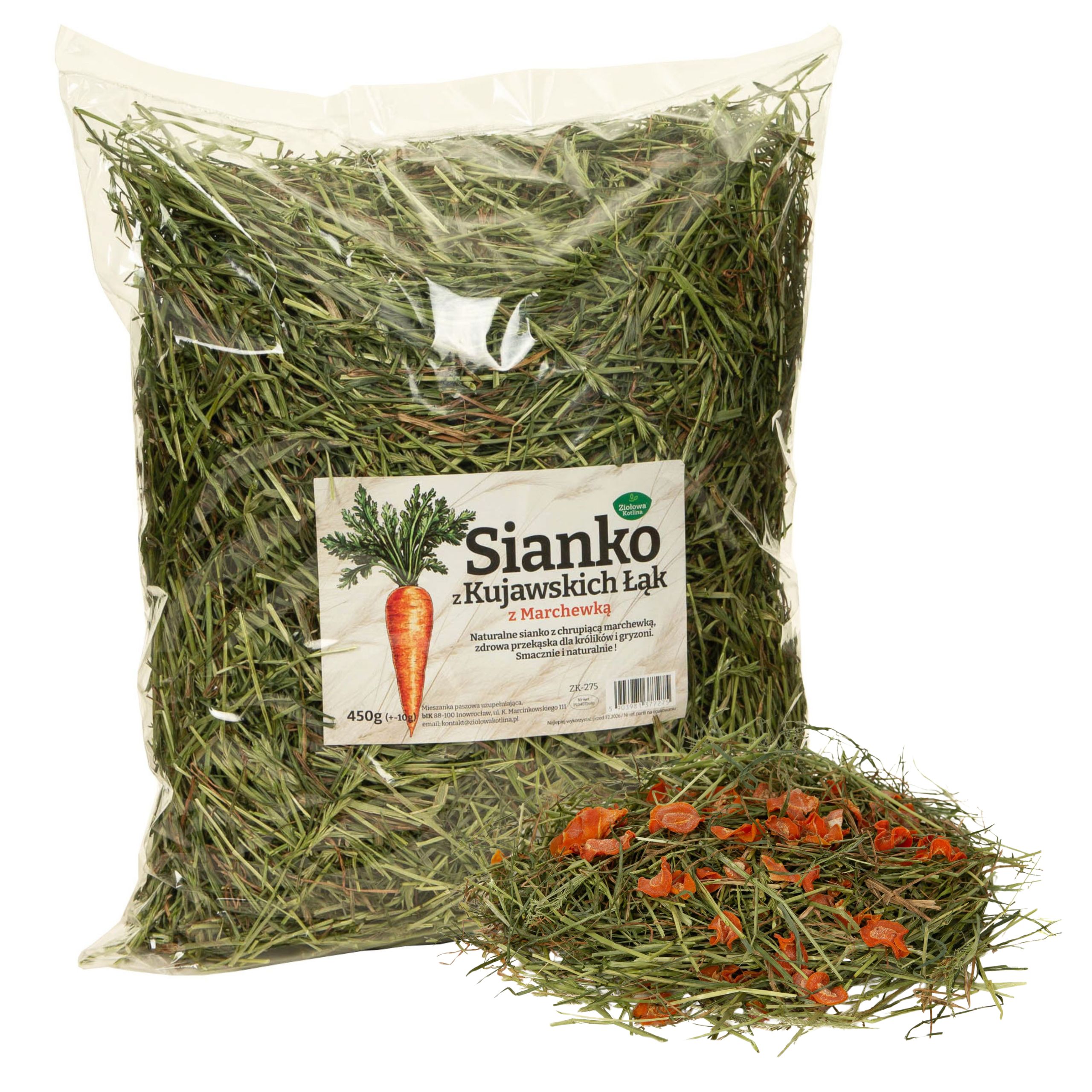 ZIOŁOWA KOTLINA Sianko z marchewką 450g