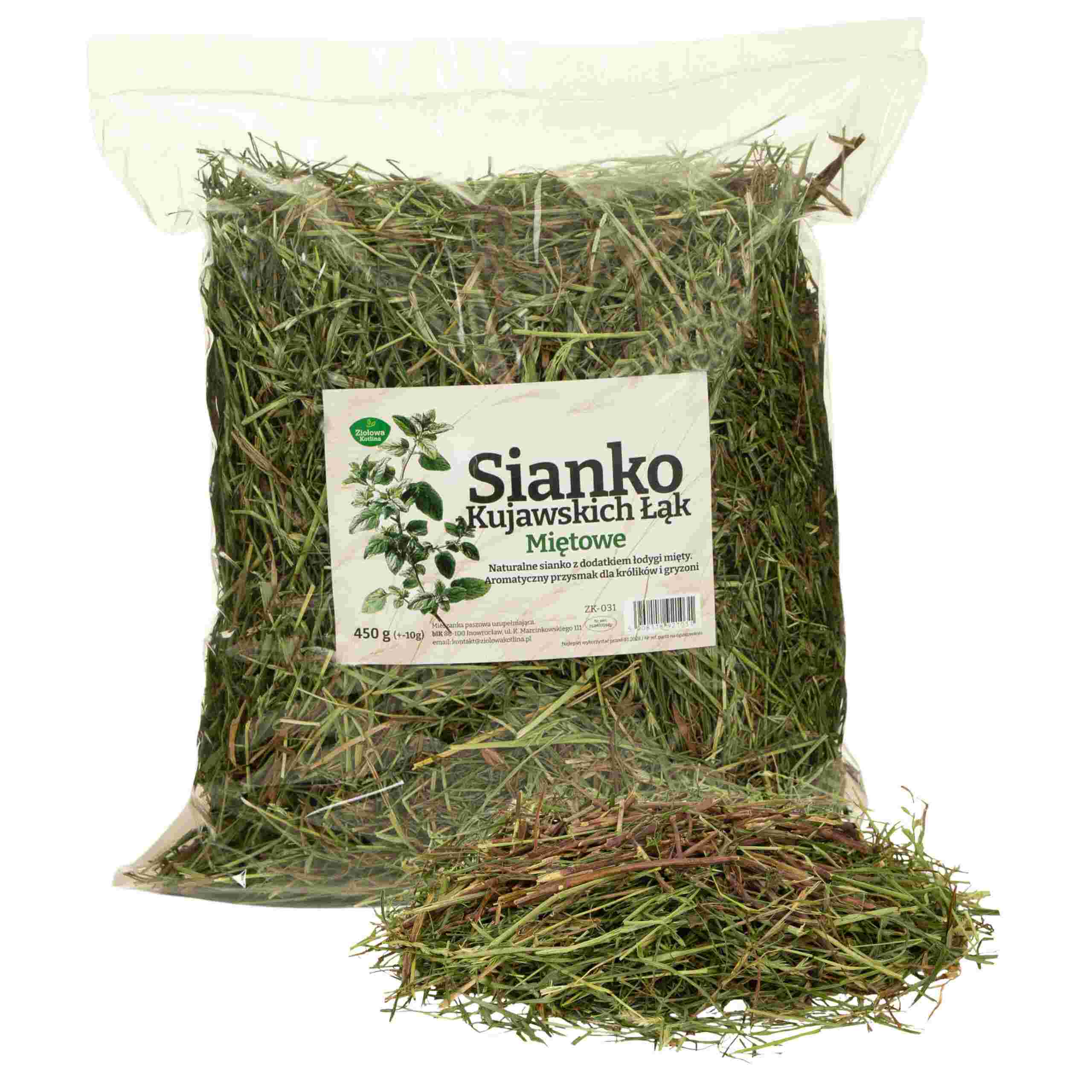 ZIOŁOWA KOTLINA Sianko Miętowe 450g