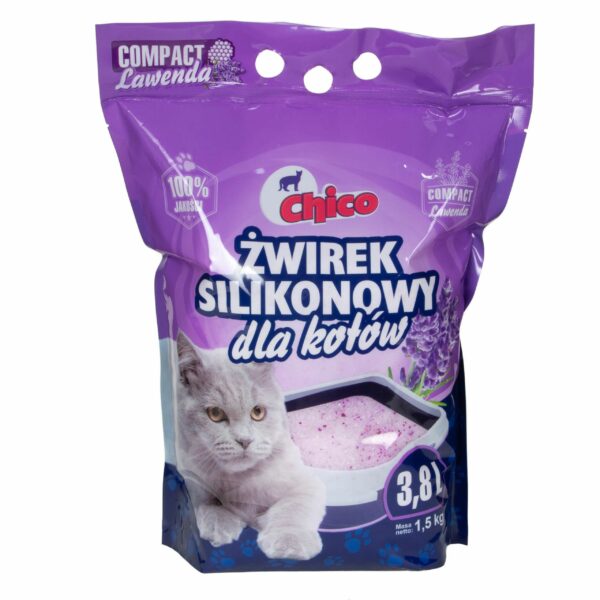 CHICO żwirek SILIKONOWY dla kota Compact Lawendowy