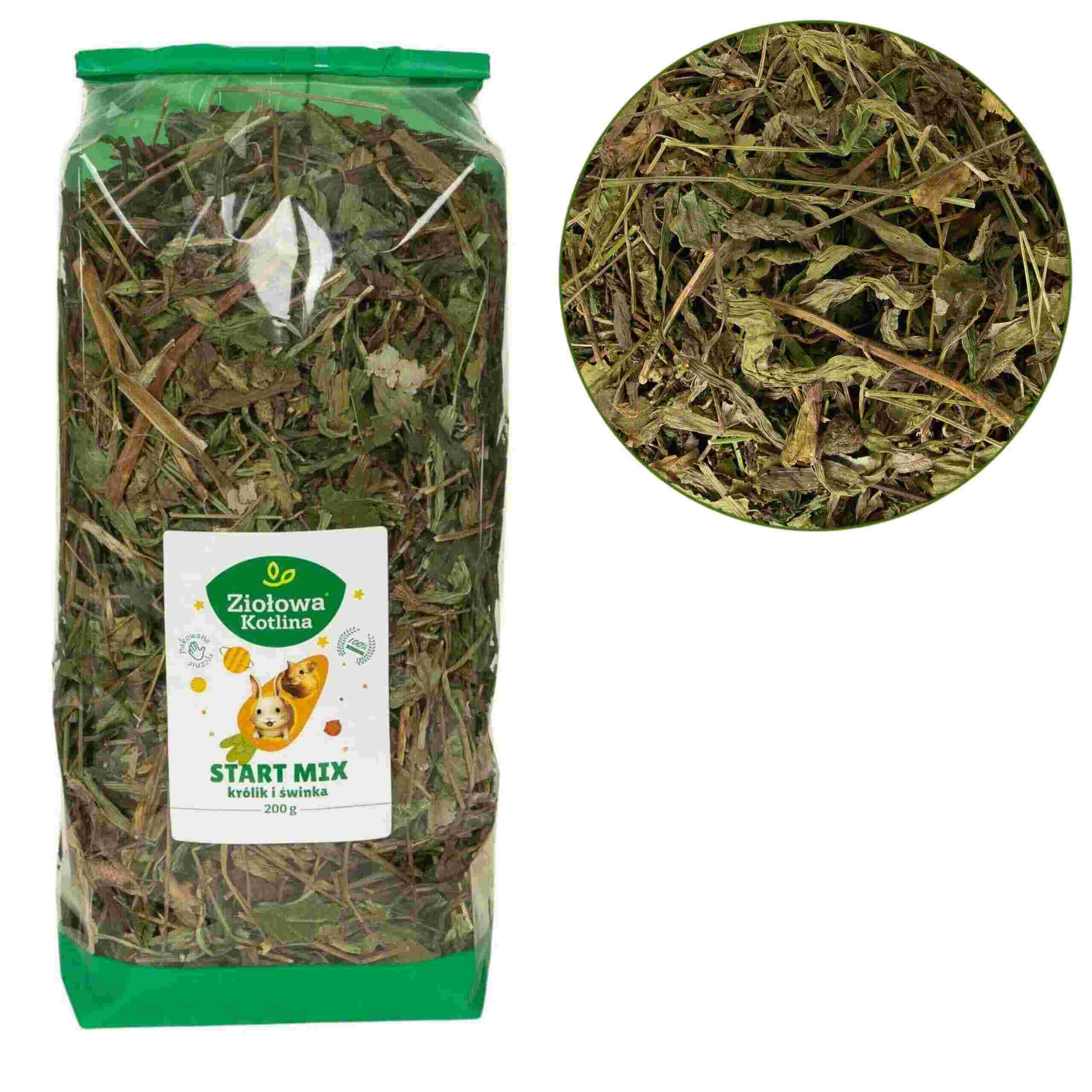 ZIOŁOWA KOTLINA Start-Mix Królik Świnka 200g