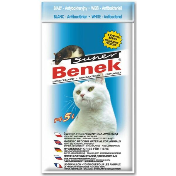 SUPER BENEK Biały ANTYBAKTERYJNY niebieski 5L