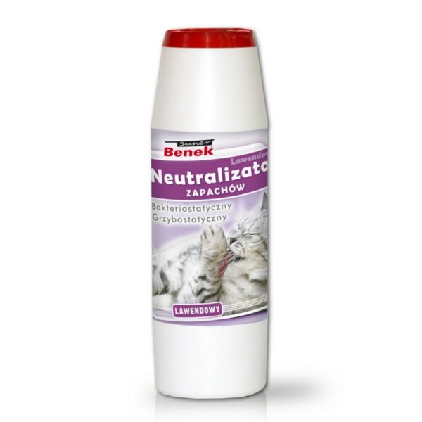 Super Benek NEUTRALIZATOR zapachów do kuwet LAWENDOWY 500g