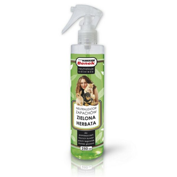 Super Benek NEUTRALIZATOR zapachów Spray ZIELONA HERBATA 250ml