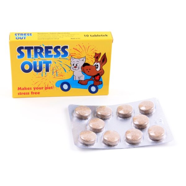 Tabletki na uspokojenie dla psa i kota STRESS OUT 10szt