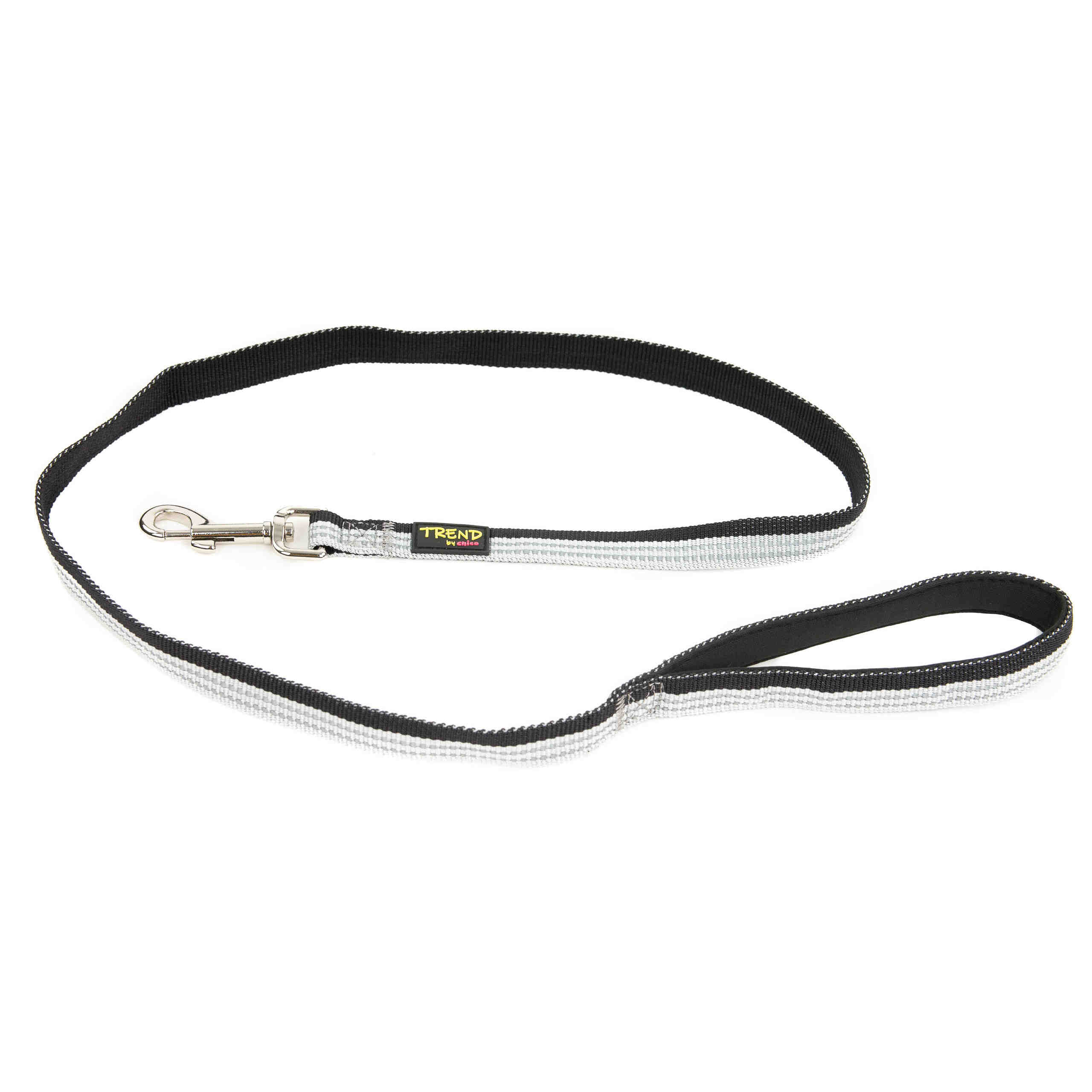 Chico TREND Smycz STRIPE odblaskowa Czarna