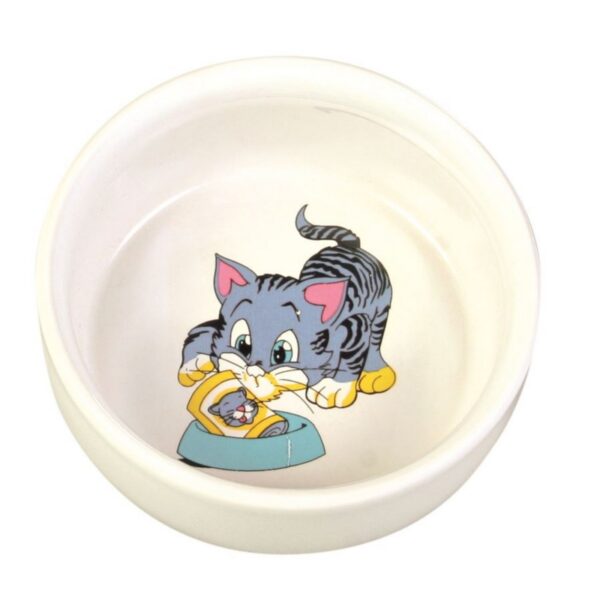 TRIXIE Miska ceramiczna dla kota biała KITTEN 0,3L