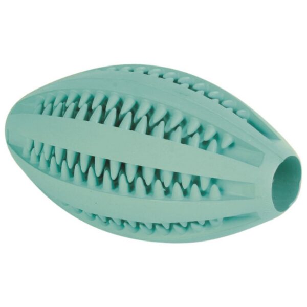 TRIXIE Piłka Rugby DENTA FUN z kauczuku Mięta 11cm