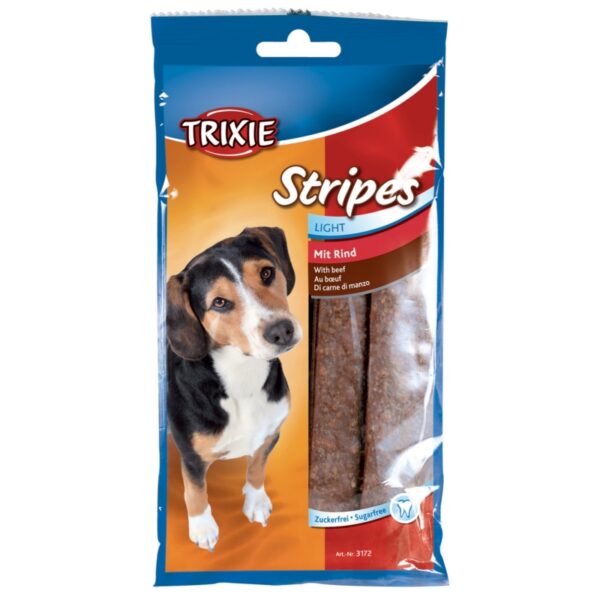 TRIXIE Przysmak dla psa STRIPES Light WOŁOWE 100g