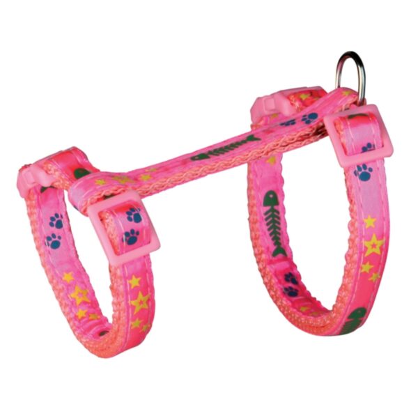 TRIXIE Szelki + Smycz dla kota STAR FISH PAW 22-36cm / 10mm / 1,2m