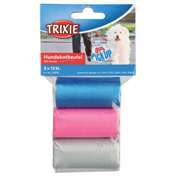 TRIXIE worki na odchody z Uchwytami 3x15szt / 15x30cm