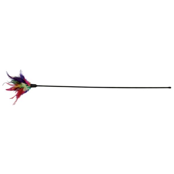 TRIXIE Zabawka dla kota PIÓRKA NA PATYKU 50cm.