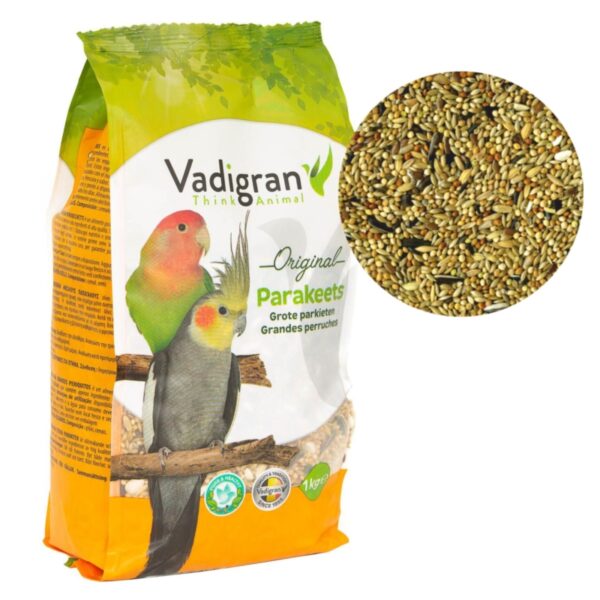 Vadigran ORIGINAL PARAKEET pokarm dla średniej papugi 1kg