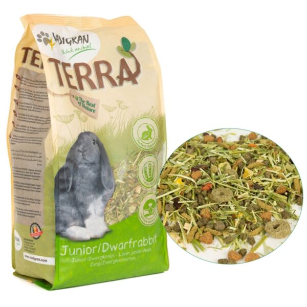 Vadigran TERRA RABBIT JUNIOR pokarm dla młodego królika 2,25kg
