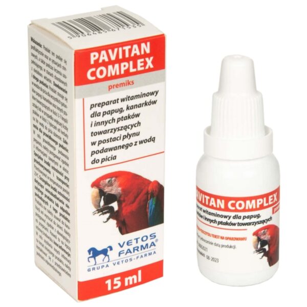 VETOS FARMA Pavitant Complex witaminy dla ptaków 15ml